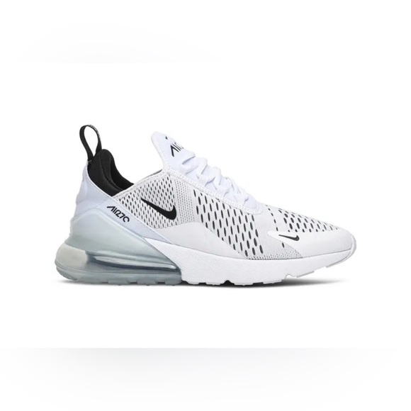 New Nike Women Air Max 270 in White/Black Size 7 - Picture 1 of 9